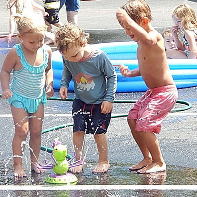 Children Playing in Water